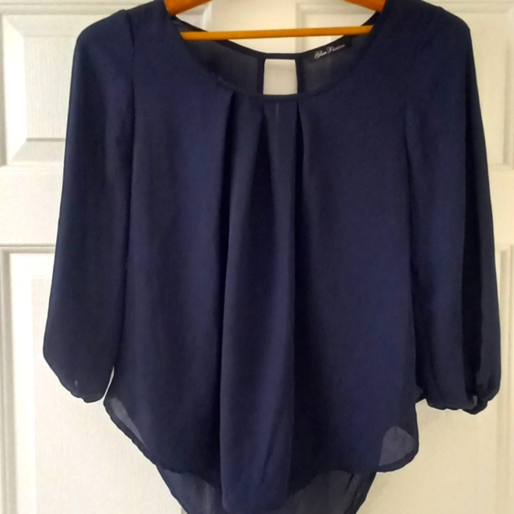 Women's navy blue blouse
